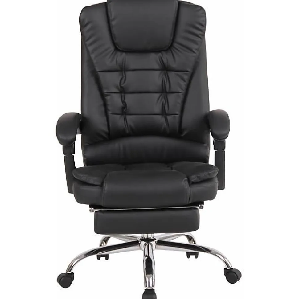 Fauteuil de bureau CLP Oxygen noir simili tissu 50-60 cm