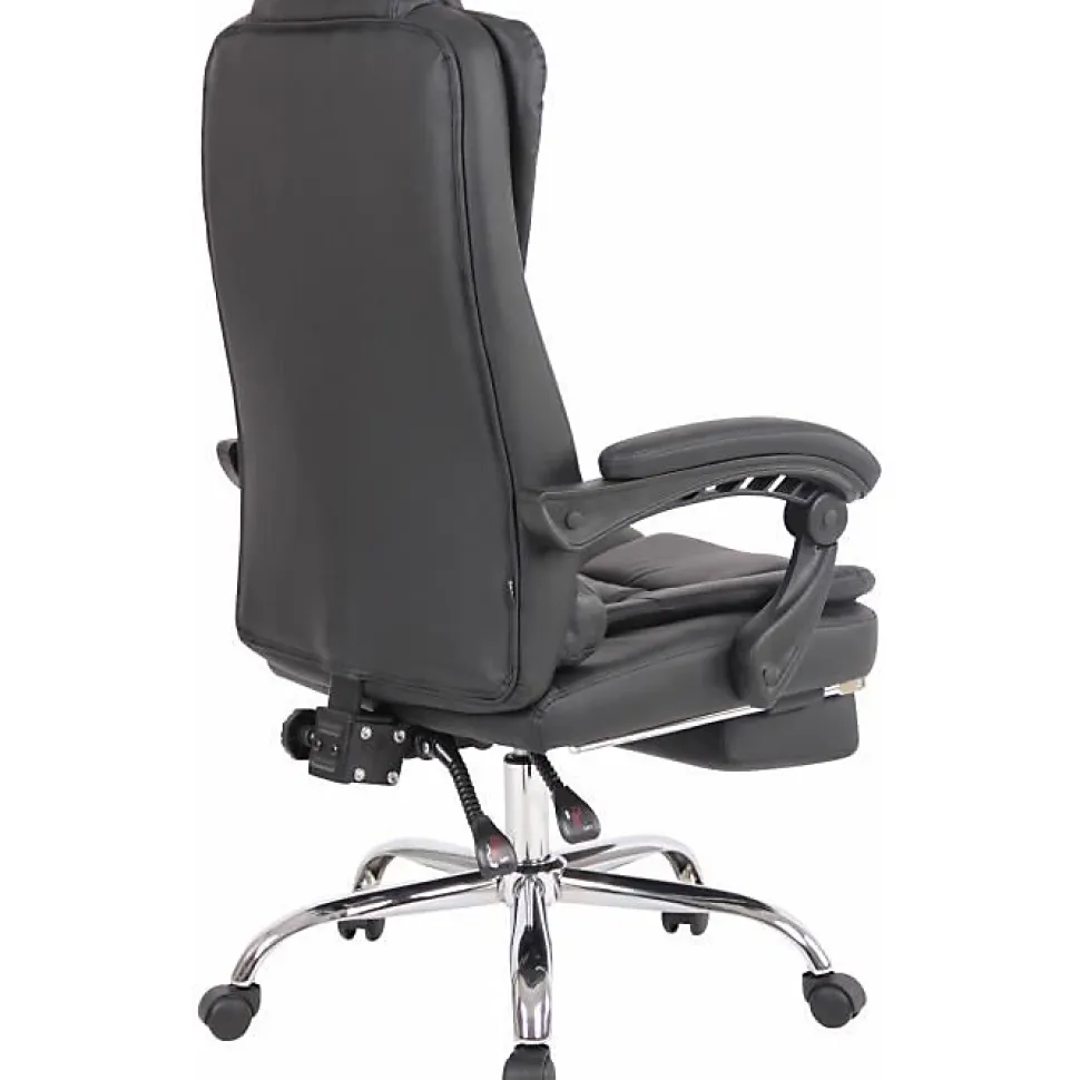 Fauteuil de bureau CLP Oxygen noir simili tissu 50-60 cm