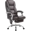 Fauteuil de bureau CLP Pacific similicuir marron massage 150 kg