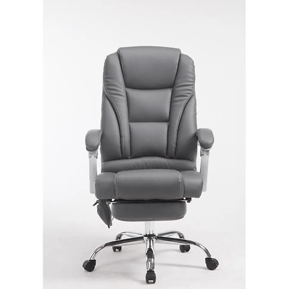 Fauteuil de bureau CLP Pacific V2 Gris similicuir massage