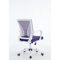 Fauteuil de bureau CLP Tracy Violet Blanc maille respirante réglable