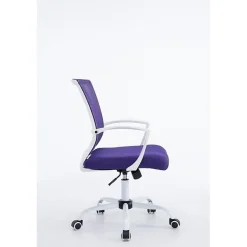 Fauteuil de bureau CLP Tracy Violet Blanc maille respirante réglable