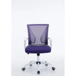 Fauteuil de bureau CLP Tracy Violet Blanc maille respirante réglable