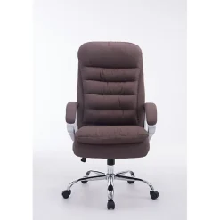Fauteuil de bureau CLP Vancouver XXL tissu marron réglable