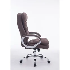Fauteuil de bureau CLP Vancouver XXL tissu marron réglable