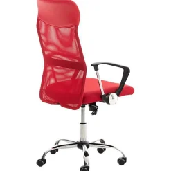 Fauteuil de bureau CLP Washington Rouge simili maille 140kg