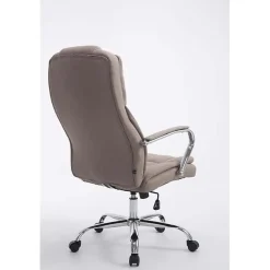 Fauteuil de bureau CLP Xanthos XXL tissu taupe 210 kg