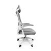 Fauteuil de bureau ergonomique Frankystar Lyn blanc avec appui-tête et support lombaire