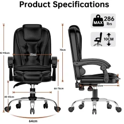 Fauteuil de bureau ergonomique avec dossier haut