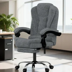 Fauteuil de bureau ergonomique avec repose-pieds