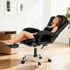 Fauteuil de bureau ergonomique avec repose-pieds