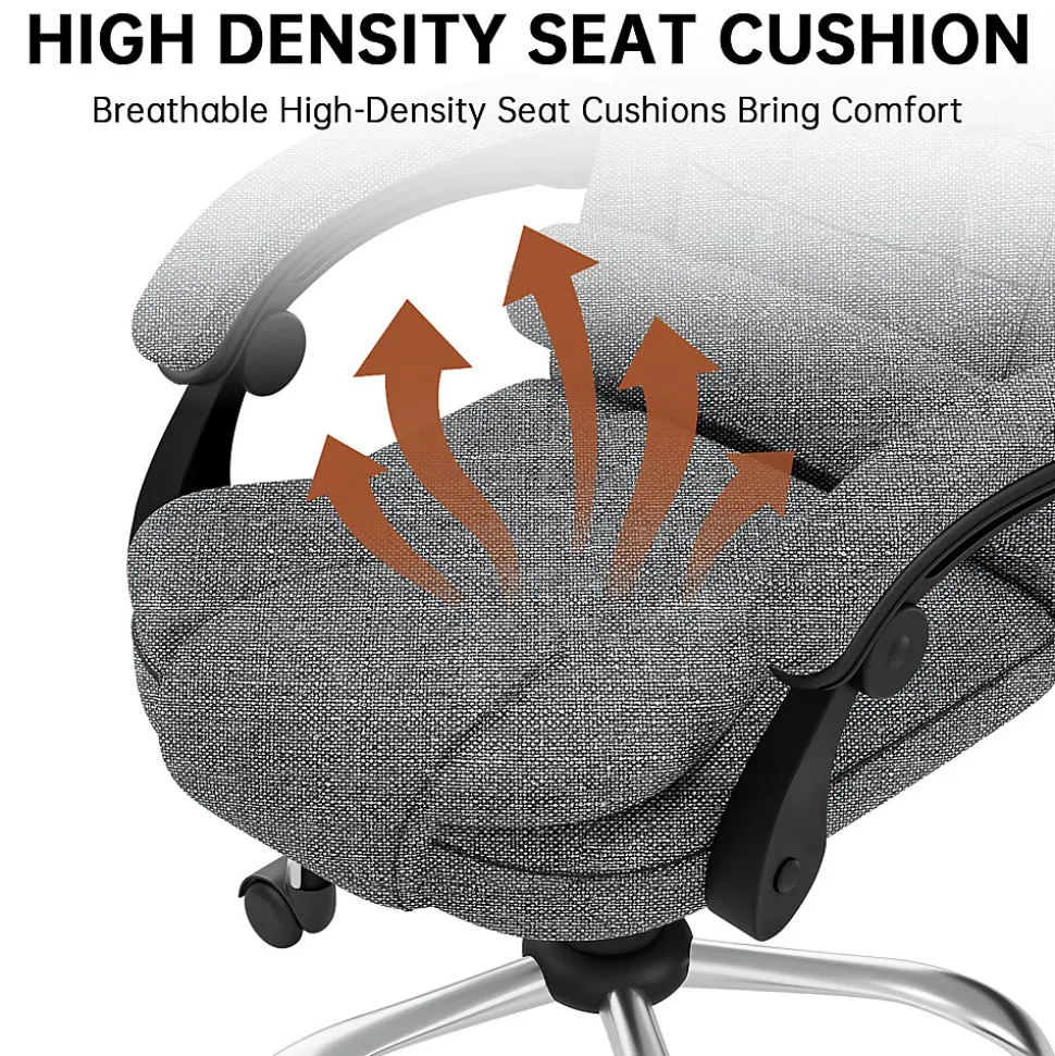Fauteuil de bureau ergonomique avec dossier haut