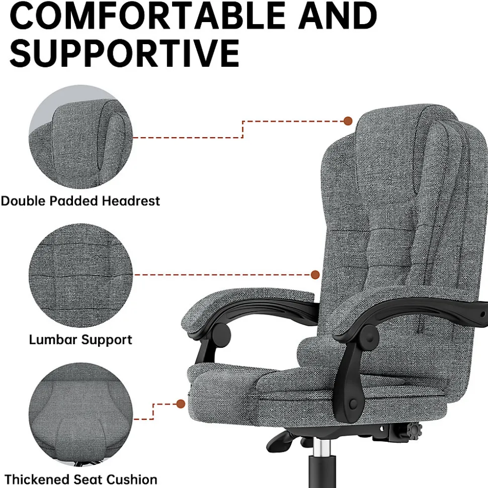 Fauteuil de bureau ergonomique avec dossier haut