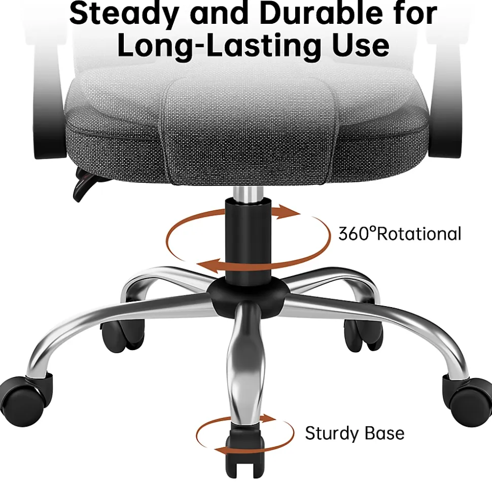 Fauteuil de bureau ergonomique avec dossier haut