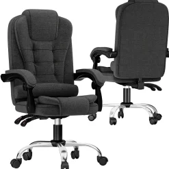 Fauteuil de bureau ergonomique avec dossier haut