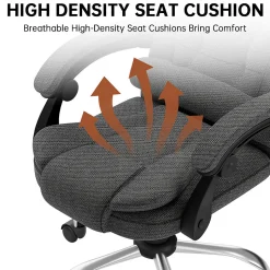 Fauteuil de bureau ergonomique avec dossier haut