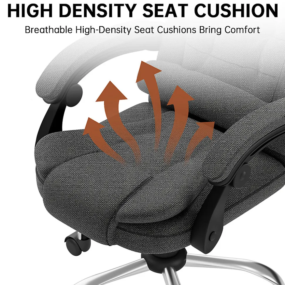 Fauteuil de bureau ergonomique avec dossier haut