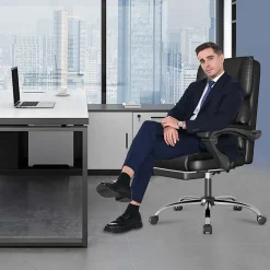 Fauteuil de bureau ergonomique H02-Noir