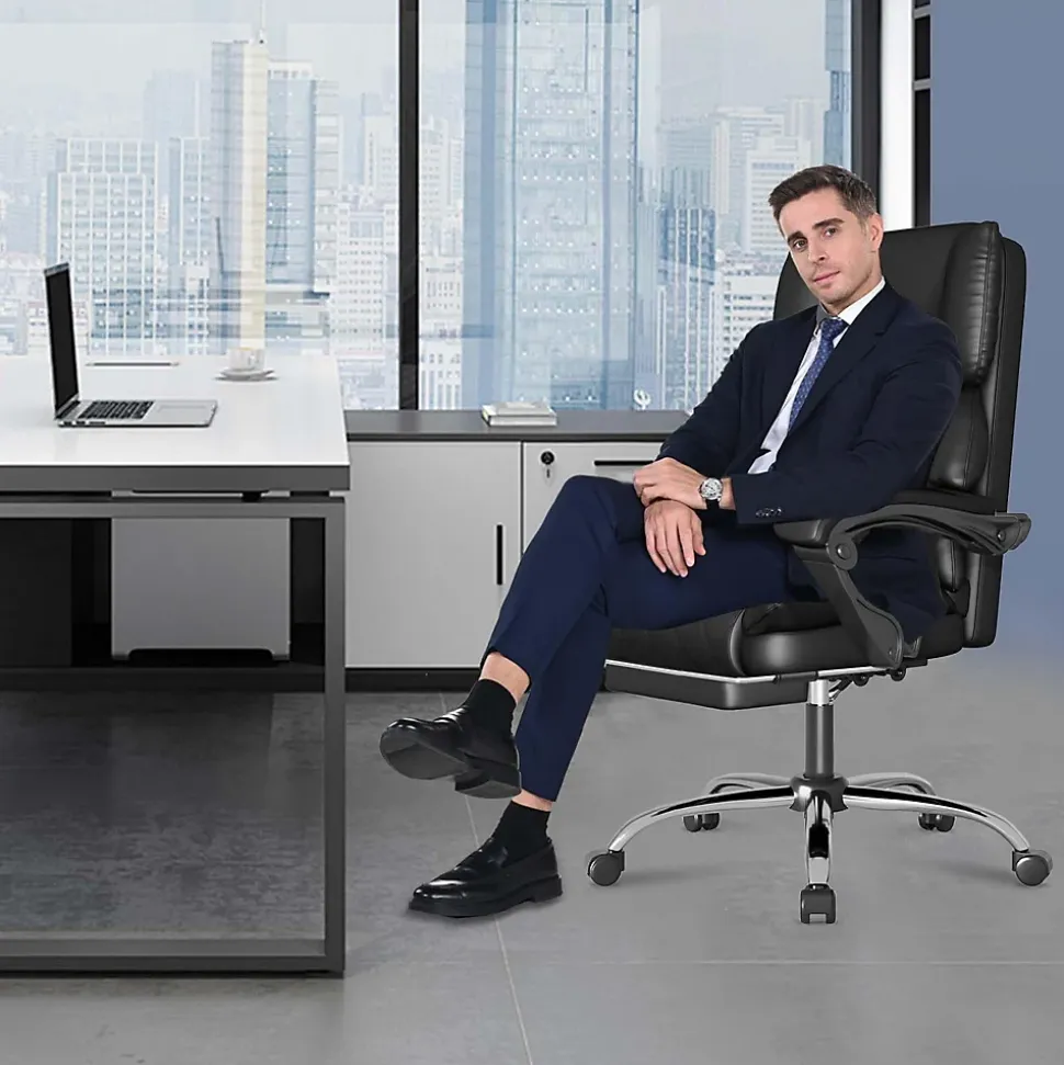 Fauteuil de bureau ergonomique H02-Noir