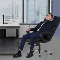 Fauteuil de bureau ergonomique H02-Noir