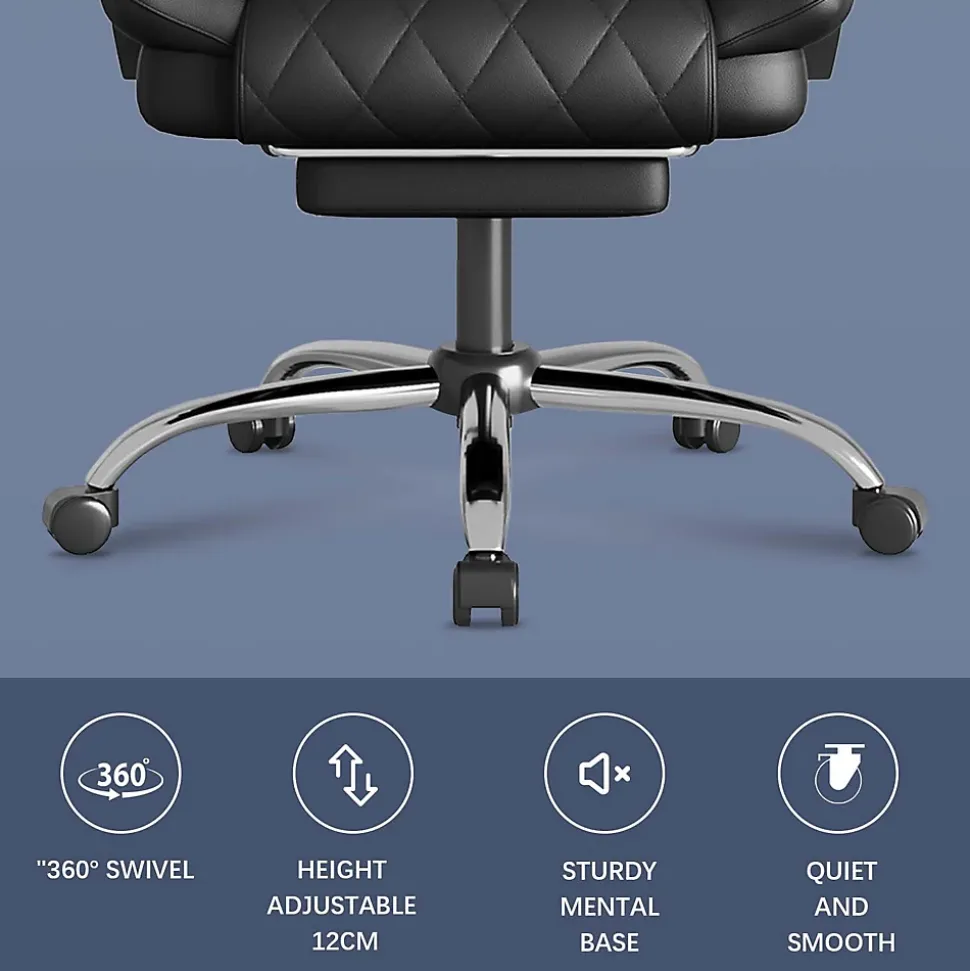 Fauteuil de bureau ergonomique H02-Noir