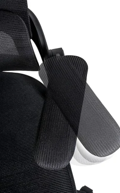 Fauteuil De Bureau Garston En Maille, Chaise De Travail Avec Appui-tête Soutien Lombaire, Hauteur Réglable Pivotant Noir