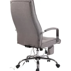 Fauteuil de bureau Portland en similicuir ou tissu avec fonction de massage , Gris-Tissu