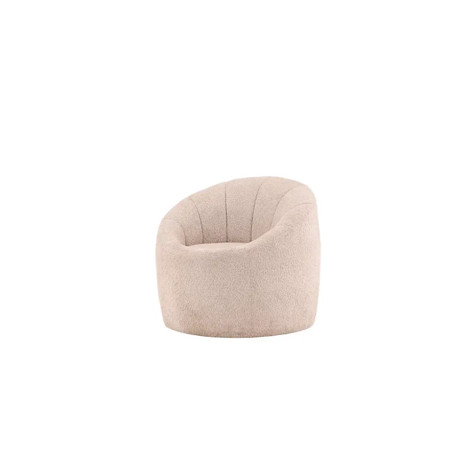 Fauteuil en bouclette Warren - Beige