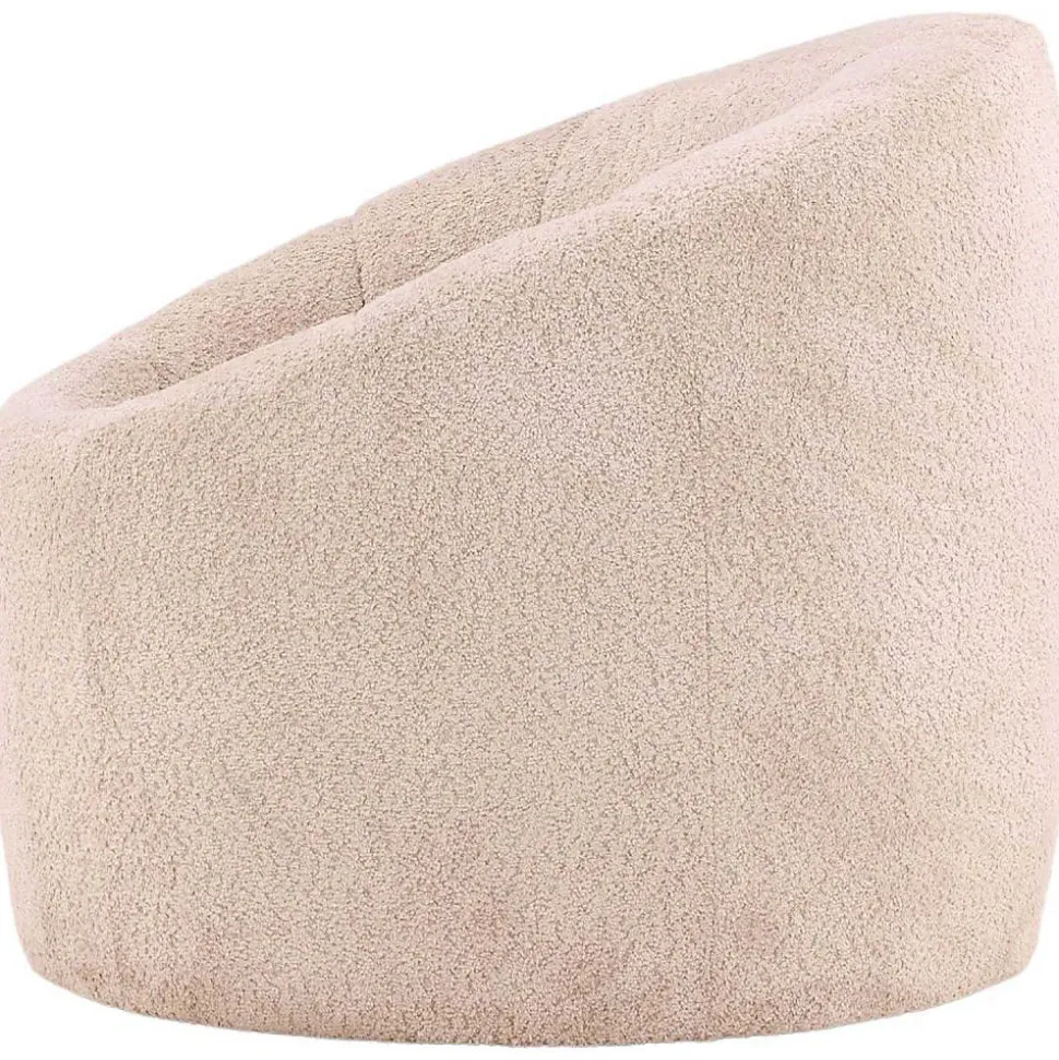 Fauteuil en bouclette Warren - Beige