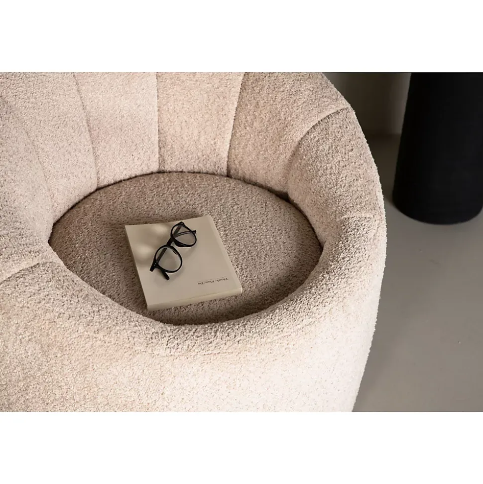 Fauteuil en bouclette Warren - Beige
