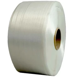 Feuillard de cerclage fil à fil 19 mm x 600 m - Qualité PRO TECPLAST FF - Haute Résistance 550kg - Feuillard textile PET