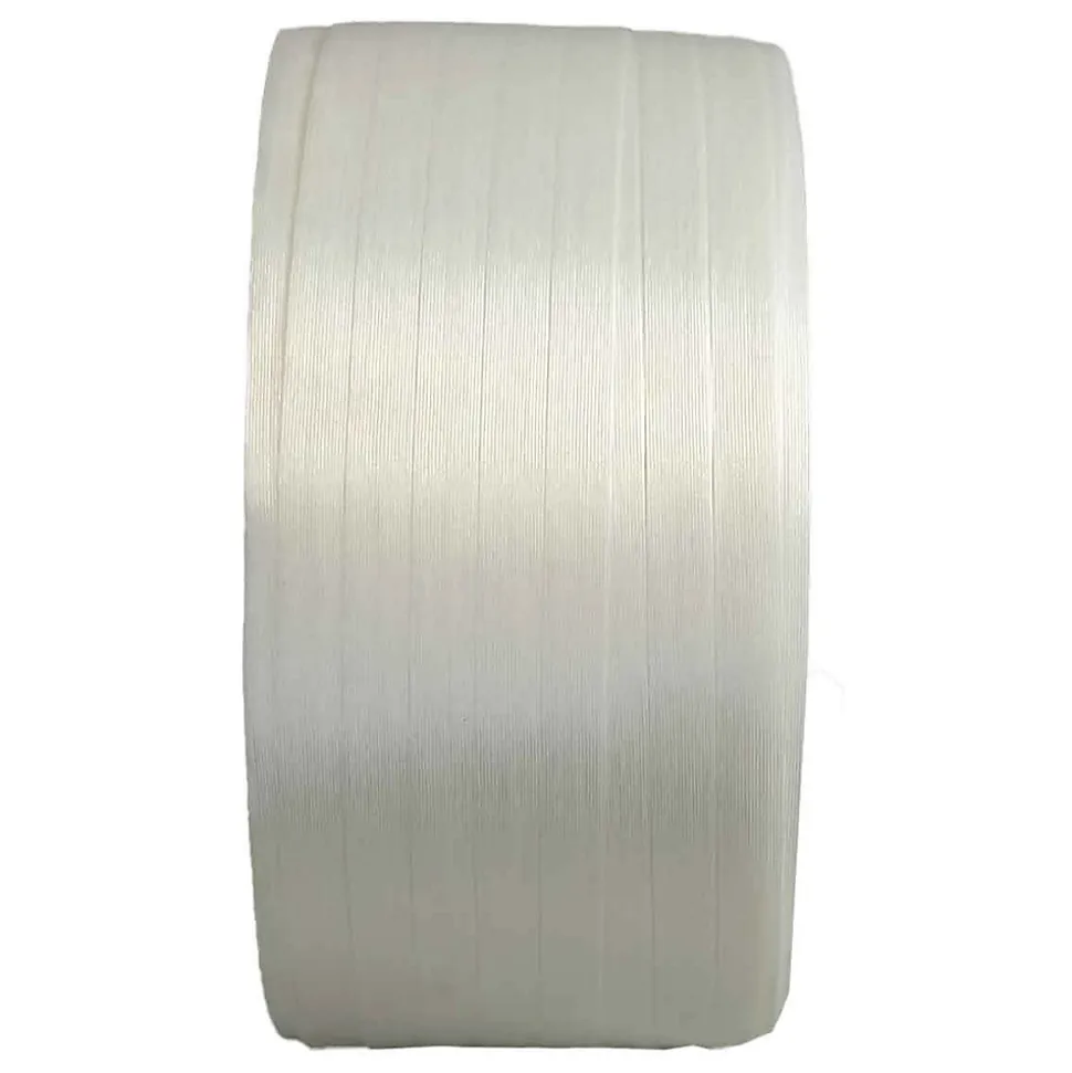 Feuillard de cerclage fil à fil 16 mm x 850 m - Qualité PRO TECPLAST FF - Haute Résistance 450kg - Feuillard textile PET