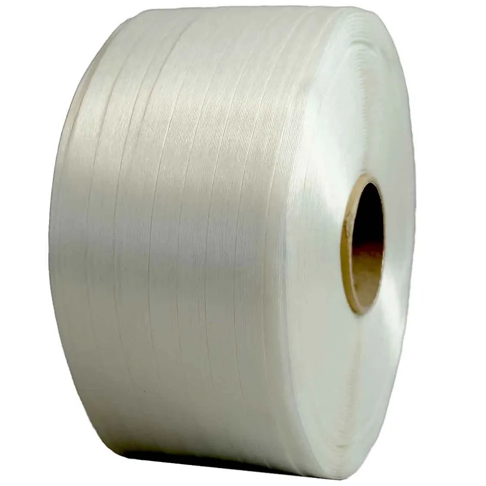 Feuillard de cerclage fil à fil 16 mm x 850 m - Qualité PRO TECPLAST FF - Haute Résistance 450kg - Feuillard textile PET
