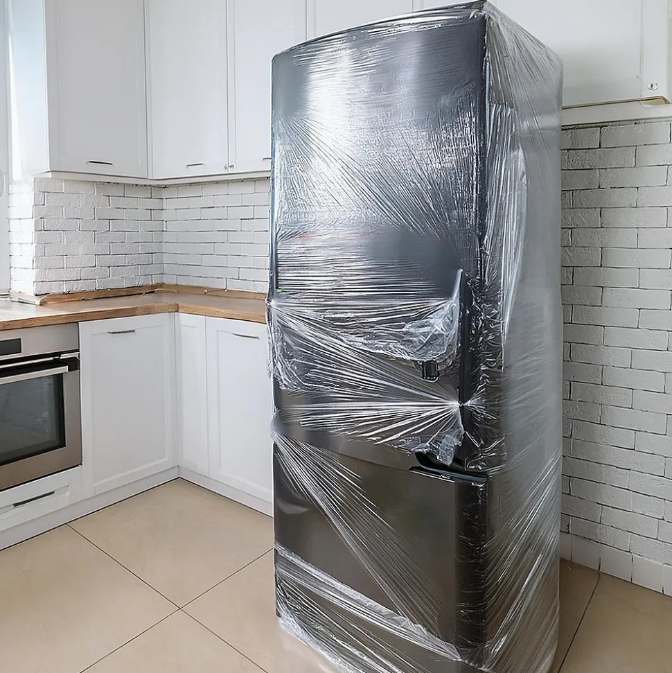 Film Etirable - Poignée - Petit Format Emballage Transparent - 150 m - Support Palette Valise Ordinateur - Protection Meuble