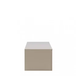 Frihamn - Meuble TV suspendu 2 tiroirs en bois L160cm - Beige