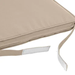 Galette de chaise à scratch Korai blé 40x40x4cm en polyester - Hespéride