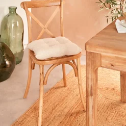 Galette de chaise Clem lin 38x38cm - Atmosphera