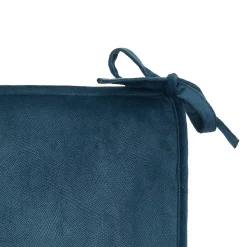 Galette de chaise Lilou bleu egéen 38x38cm - Atmosphera
