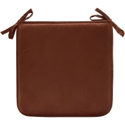 Galette de chaise Lilou marron tonka 38x38cm - Atmosphera