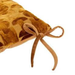Galette de chaise Luna jacquard ocre 38x38cm - Atmosphera