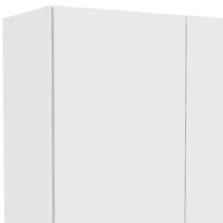 Garde-robe 2 portes Amylya, Meubles de chambre, Penderie de plain-pied, Placard à vêtements, 79x36 h170 cm, Blanc