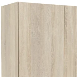 Garde-robe 2 portes Amylya, Meubles de chambre, Penderie de plain-pied, Placard à vêtements, 79x36 h170 cm, Chêne