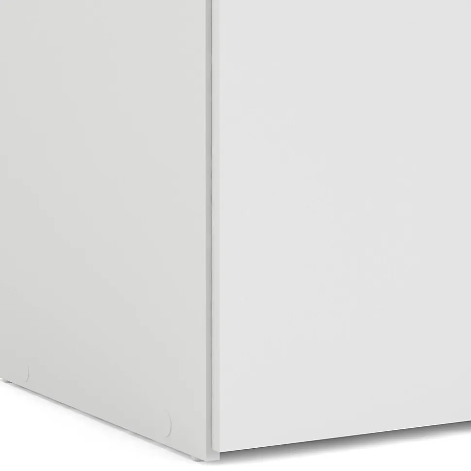 Garde-robe 2 portes Danny, Meubles de chambre, Penderie de plain-pied, Placard à vêtements, 78x50 h175 cm, Blanc