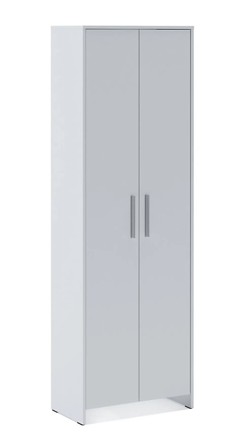 Garde-robe 2 portes Ionio, Meubles de chambre, Penderie de plain-pied, Placard à vêtements, 65x38h197 cm, Blanc