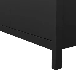 Garde-robe 2 portes Zagabria, Meubles de chambre, Penderie de plain-pied, Placard à vêtements, 102x58 h199 cm, Noir