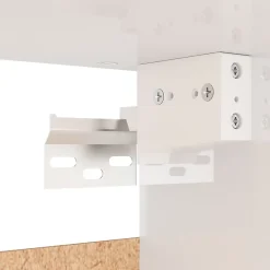 Garde-robe blanc brillant 70x32,5x35 cm bois d'ingénierie vidaXL