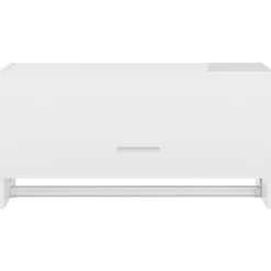 Garde-robe blanc brillant 70x32,5x35 cm bois d'ingénierie vidaXL