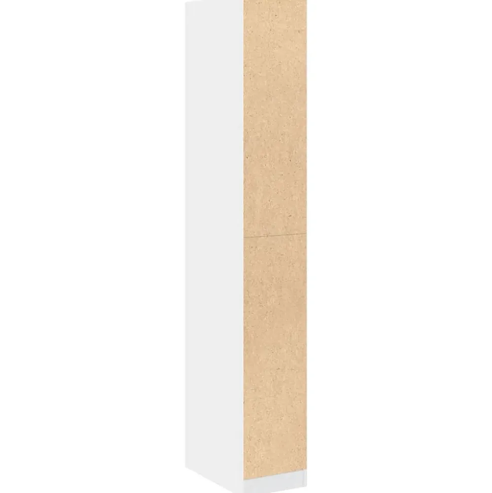 Garde-robe Blanc 30x50x200 cm Bois d'ingénierie vidaXL