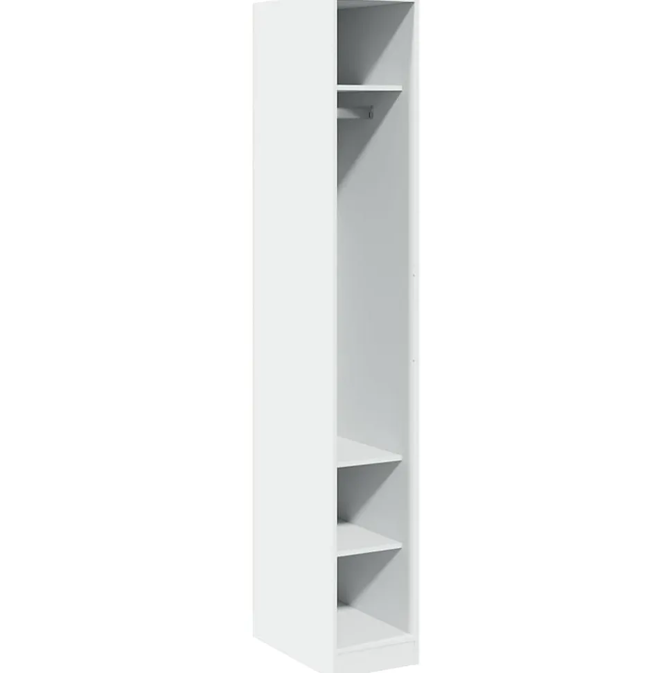 Garde-robe Blanc 30x50x200 cm Bois d'ingénierie vidaXL