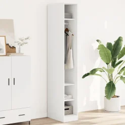 Garde-robe Blanc 30x50x200 cm Bois d'ingénierie vidaXL